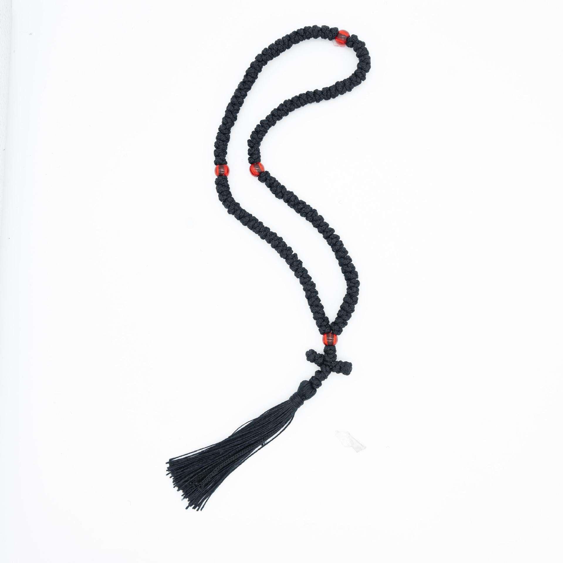 Gray Prayer Rope 100-knot Prayer Rope with Red Beads – Holy Trinity Church Supplies ...