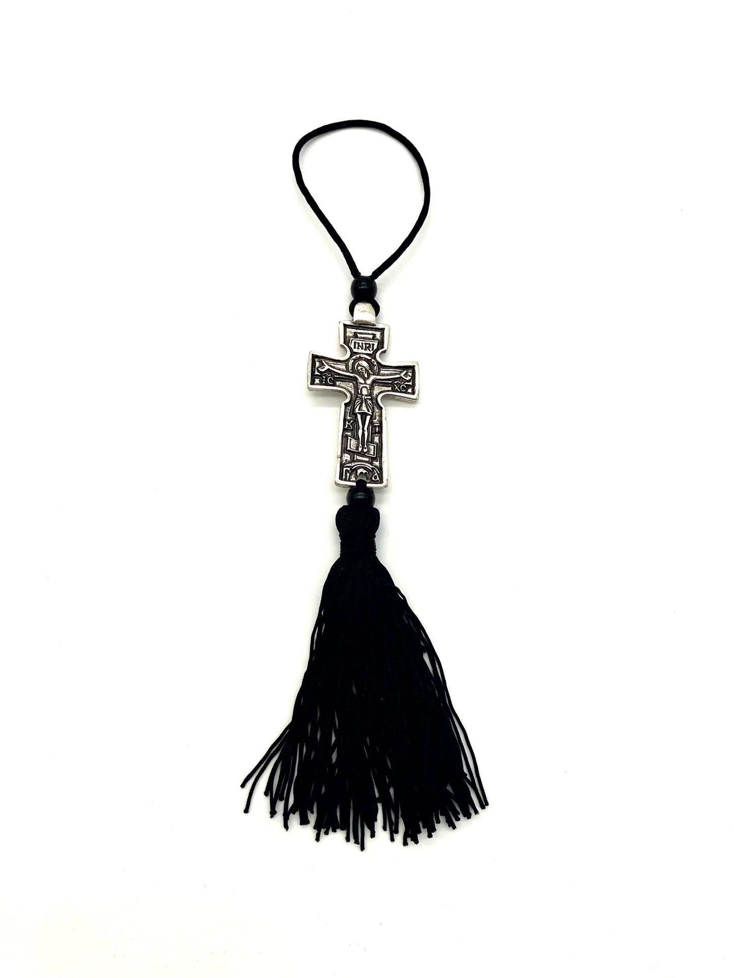 Hanging Cross for Car - Style No. 02 (with Icon of Crucifixion)