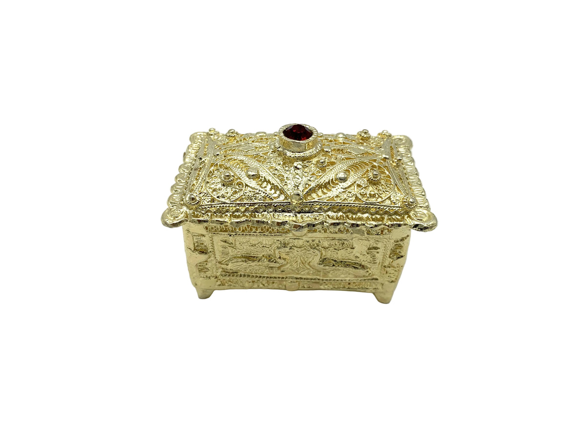 Filigree Reliquary Box 08 (Embossed Gold)