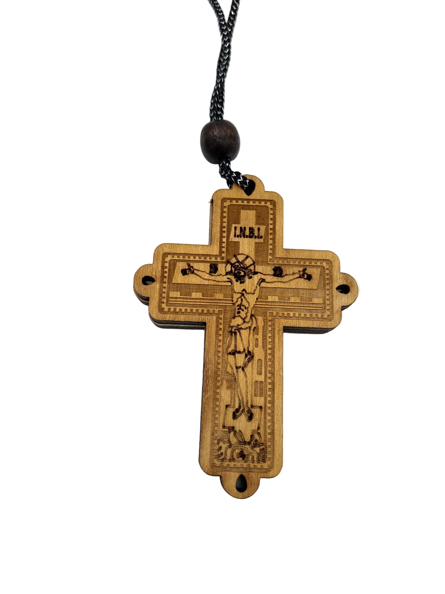 Hanging Cross 22 (Carved Wood)