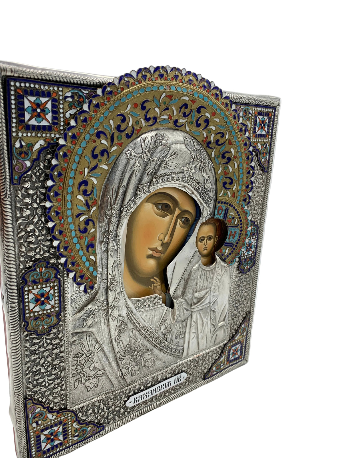 Hand Painted Icon of the Theotokos (Kazan)