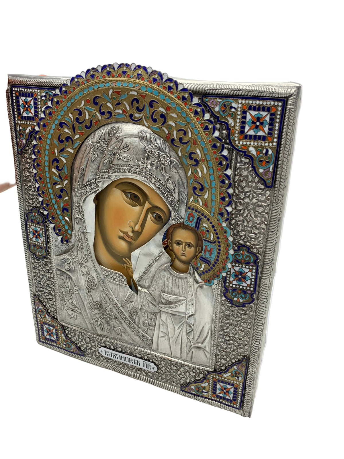 Hand Painted Icon of the Theotokos (Kazan)