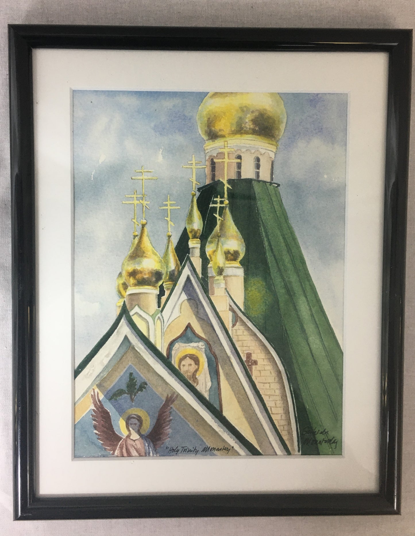 Watercolor of Jordanville Cathedral 02