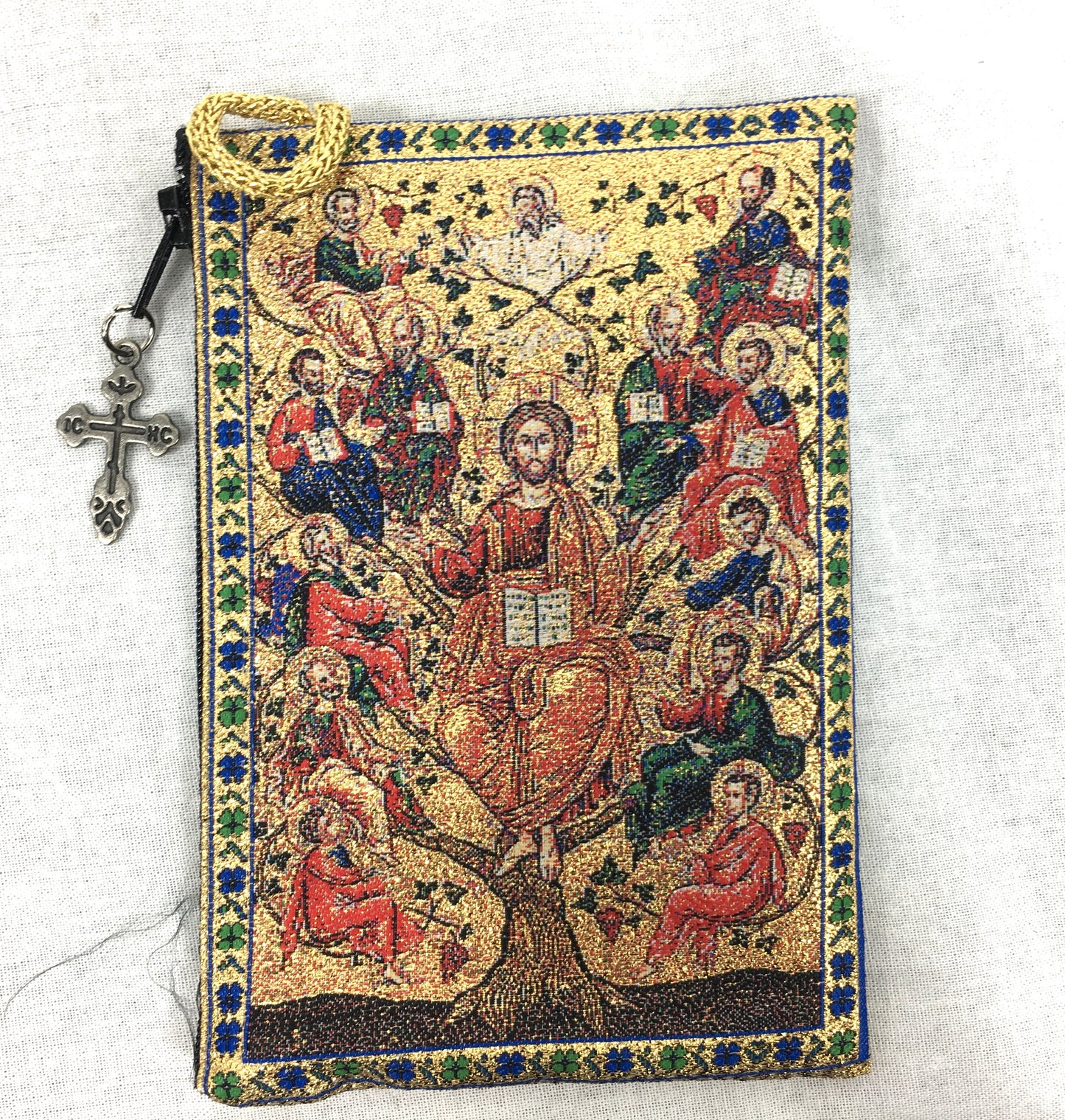 Tapestry Pouch - Christ the True Vine & Theotokos 1