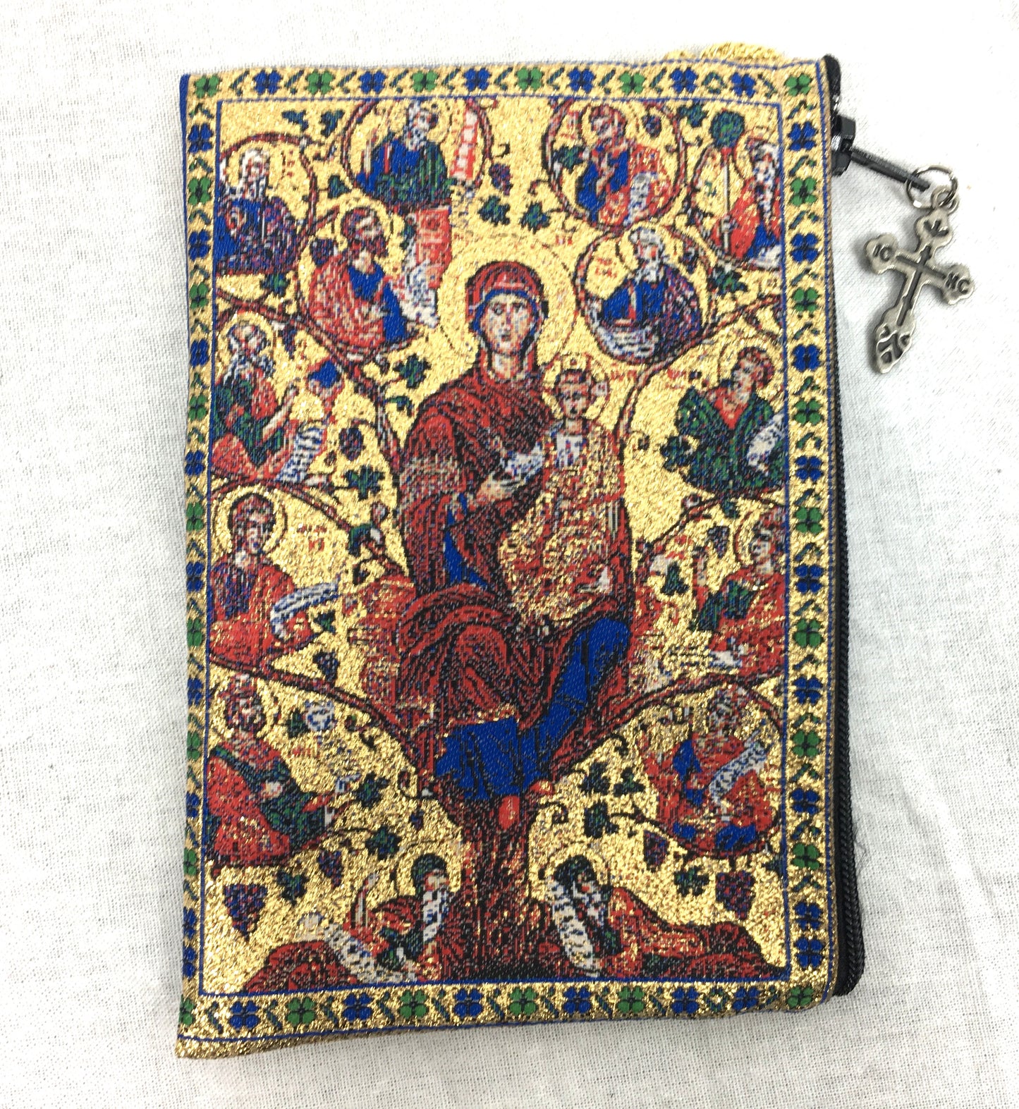 Tapestry Pouch - Christ the True Vine & Theotokos 1