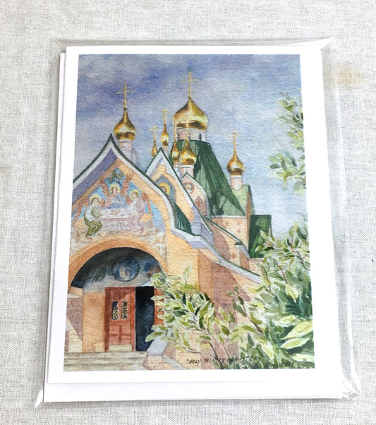 Cathedral with Open Door - Monastery 2-card pack
