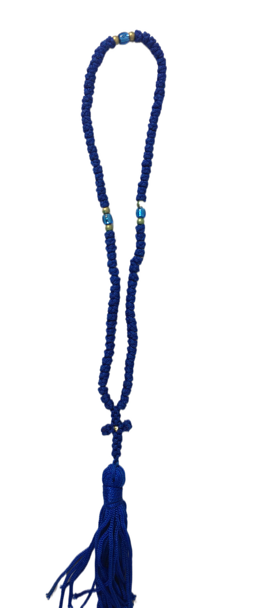 Blue 100-knot Prayer Rope 01