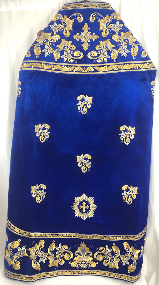 Embroidered vestments - Blue