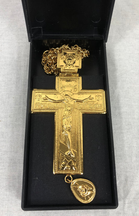 Gold Plated Pectoral Cross 04