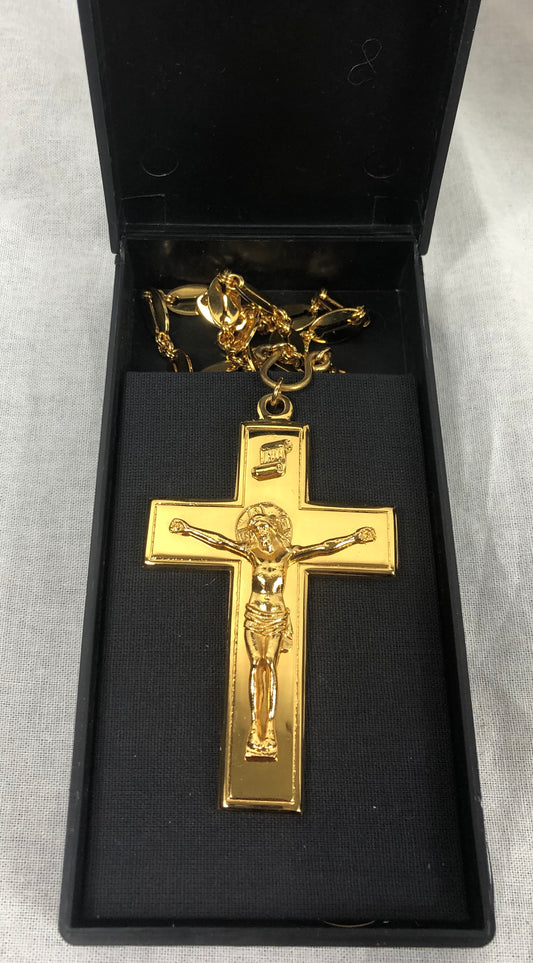 Gold Plated Pectoral Cross 03