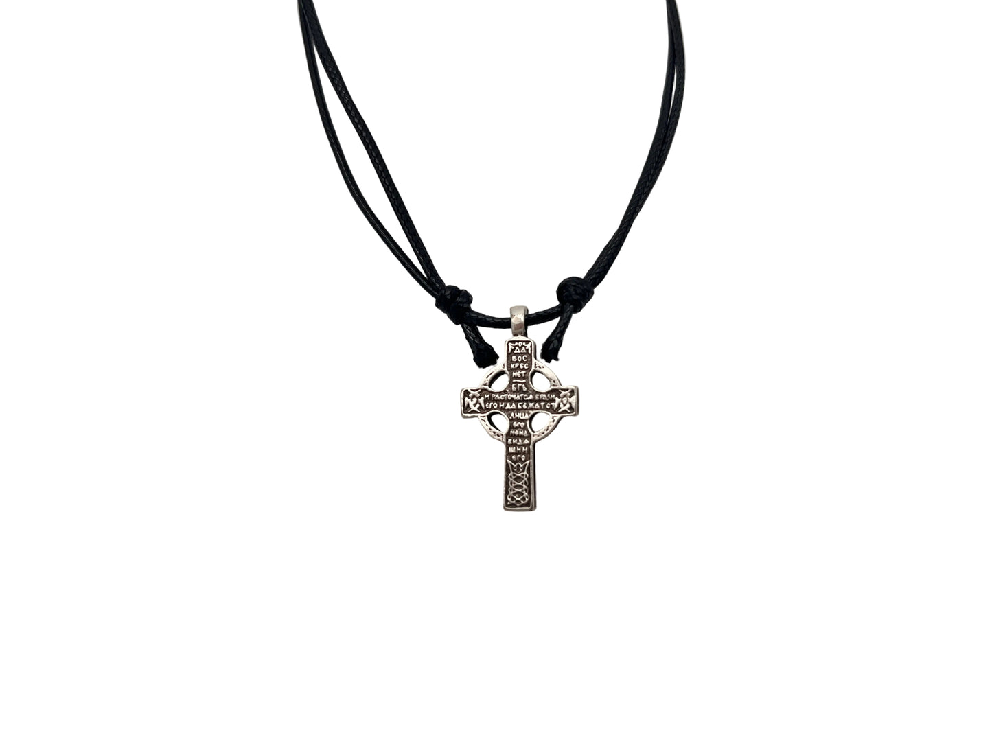 Pendant Cross 03 (on Adjustable Nylon Cord)