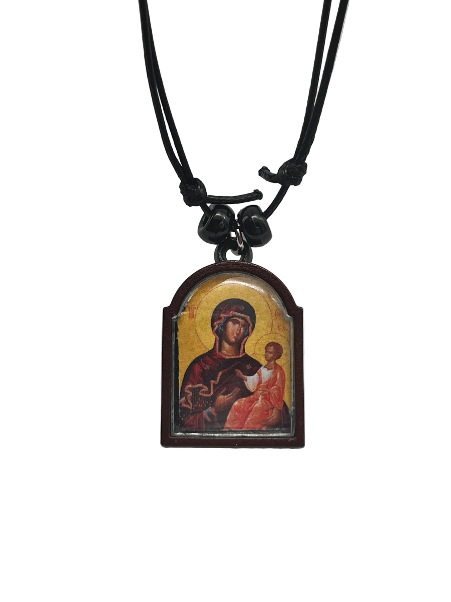 Orthodox Icon necklace of the Theotokos 