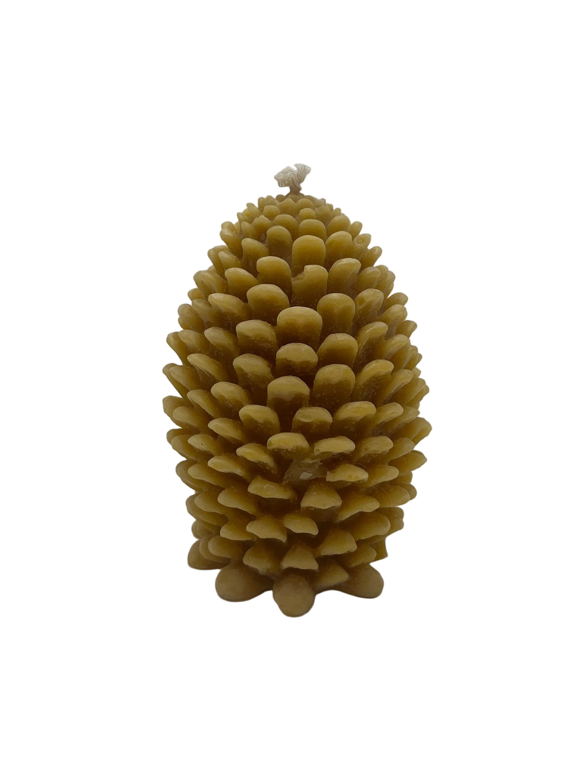 Jumbo Pine Cone Candle Yellow