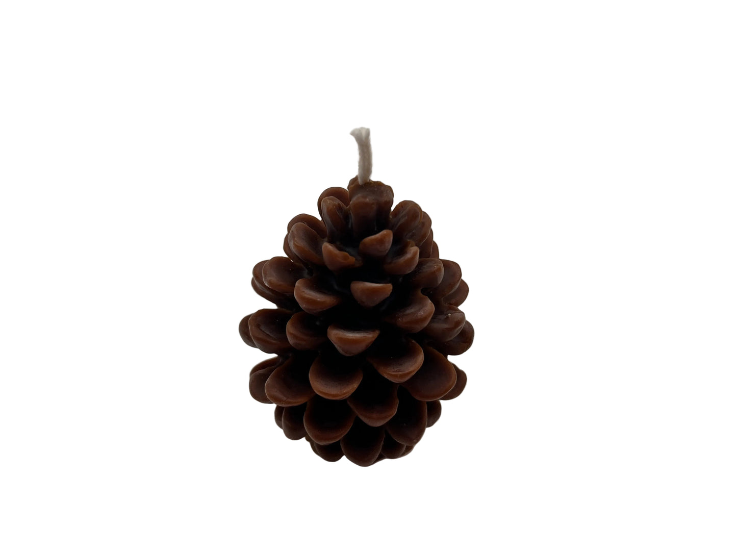 Medium Pinecone Candle Brown 2nd Angle