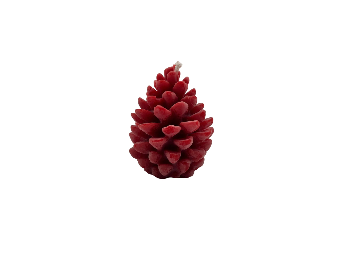 Medium_Pinecone_Candle Red