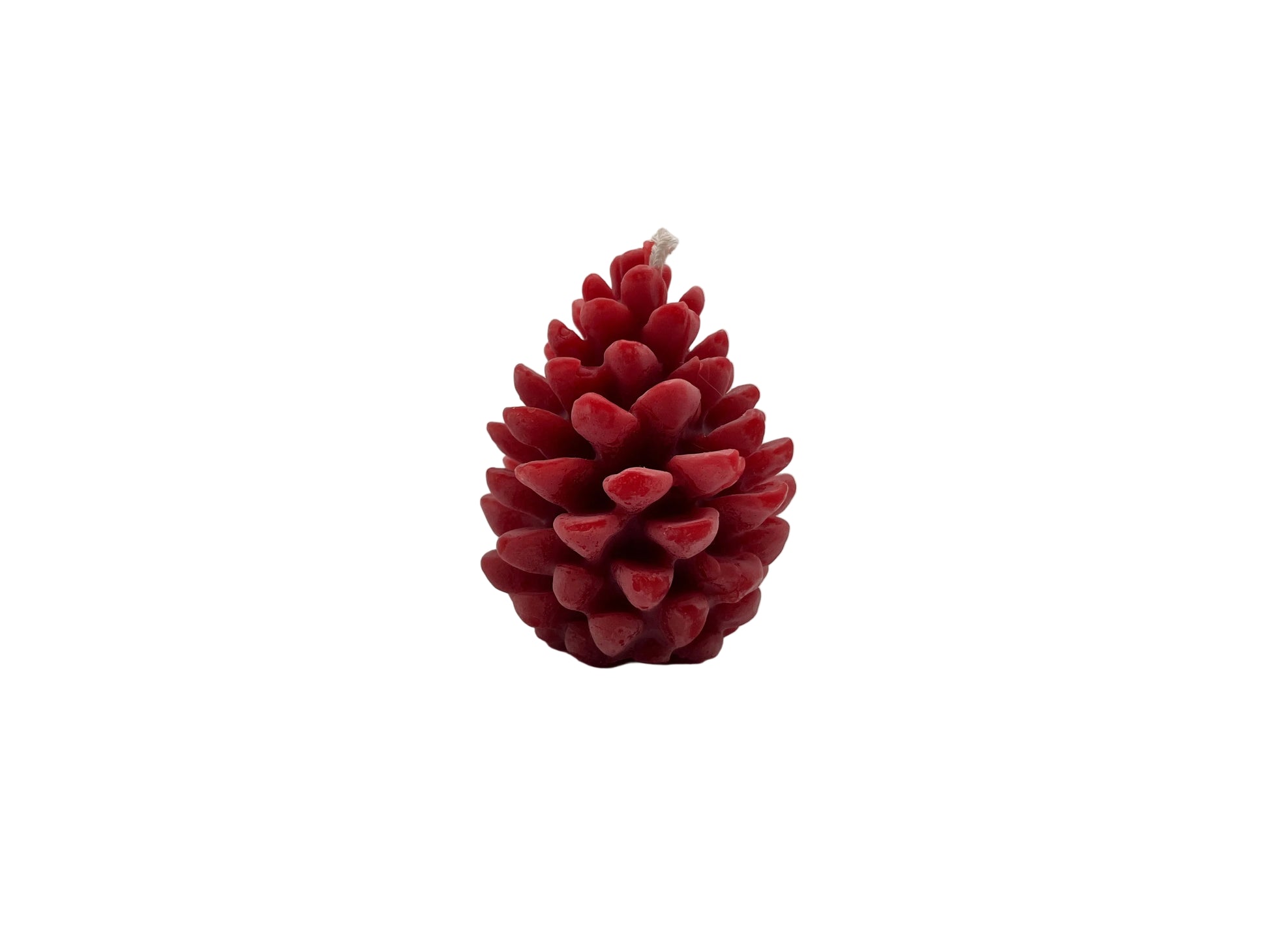 Medium_Pinecone_Candle Red