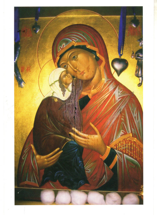 Myrrhstreaming Icon of Saint Anna 4x6 paper print