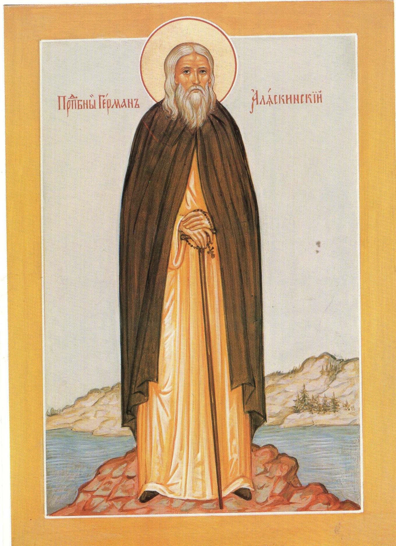 Saint Herman of Alaska 4x6 Paper Icon