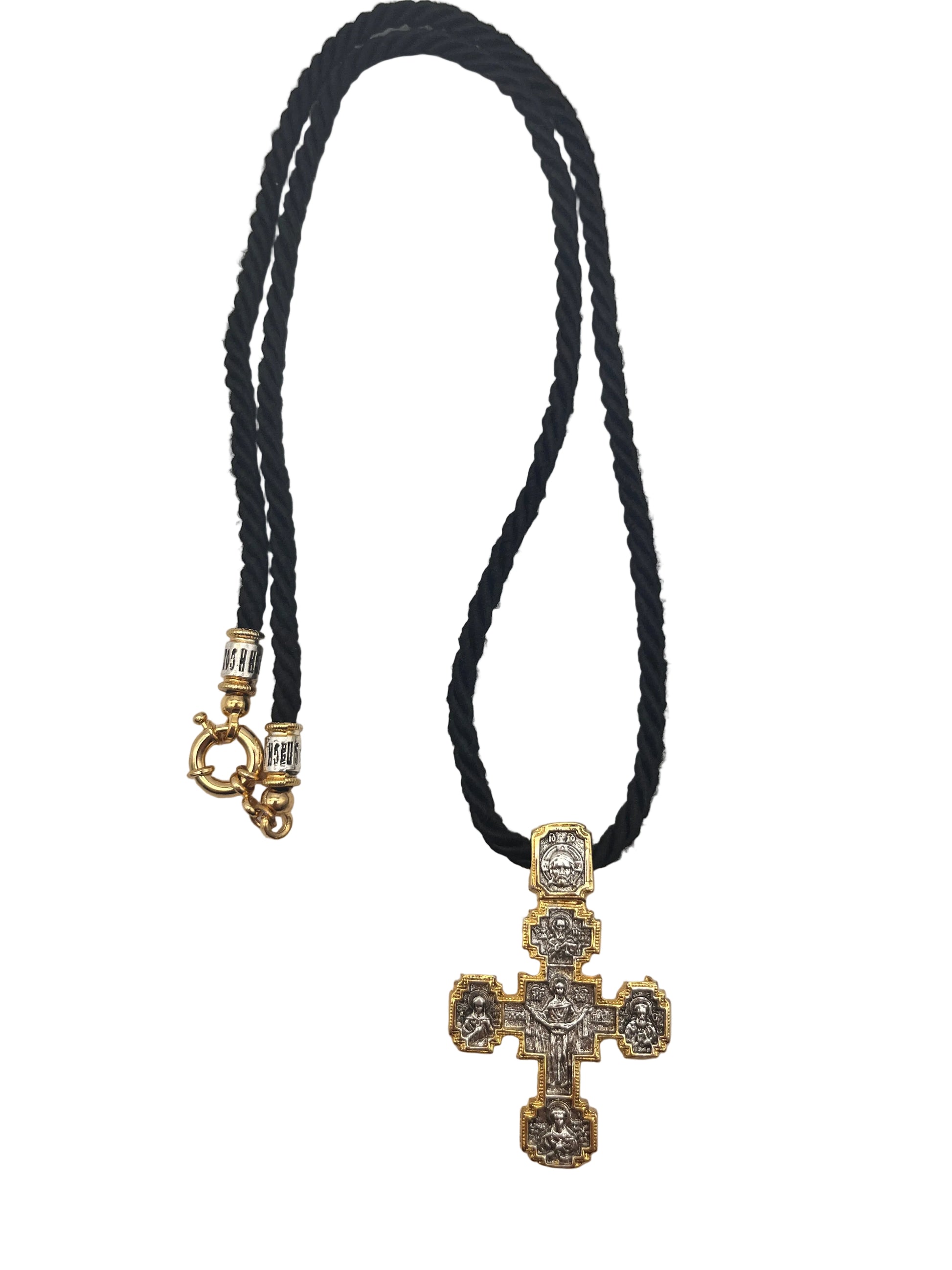 Pendant Cross 09 (on Wrapped Cord)