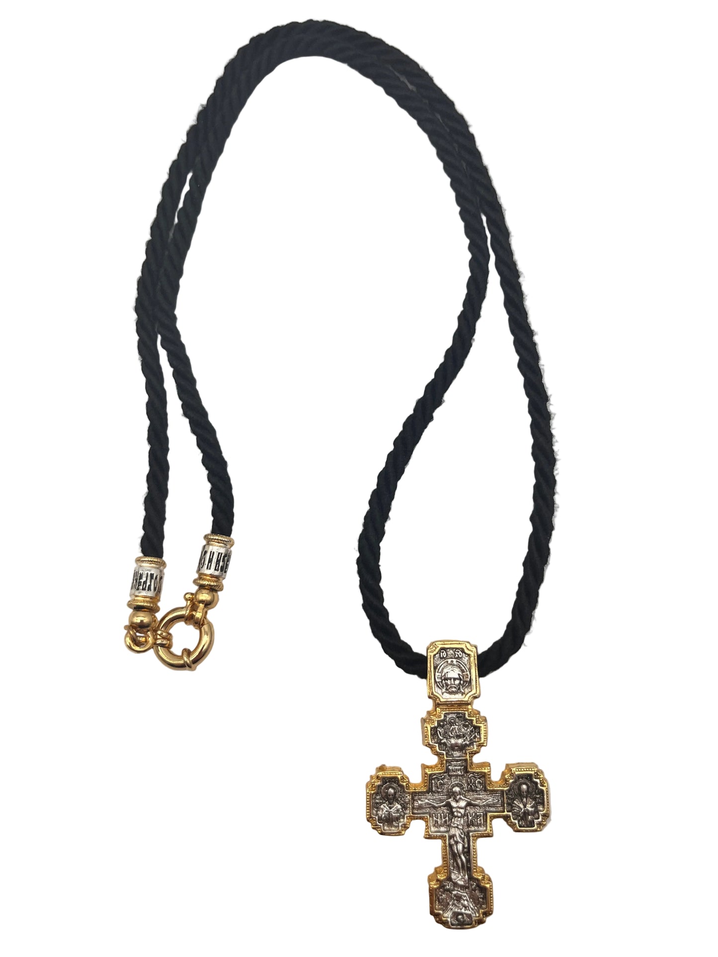Pendant Cross 09 (on Wrapped Cord) Christ