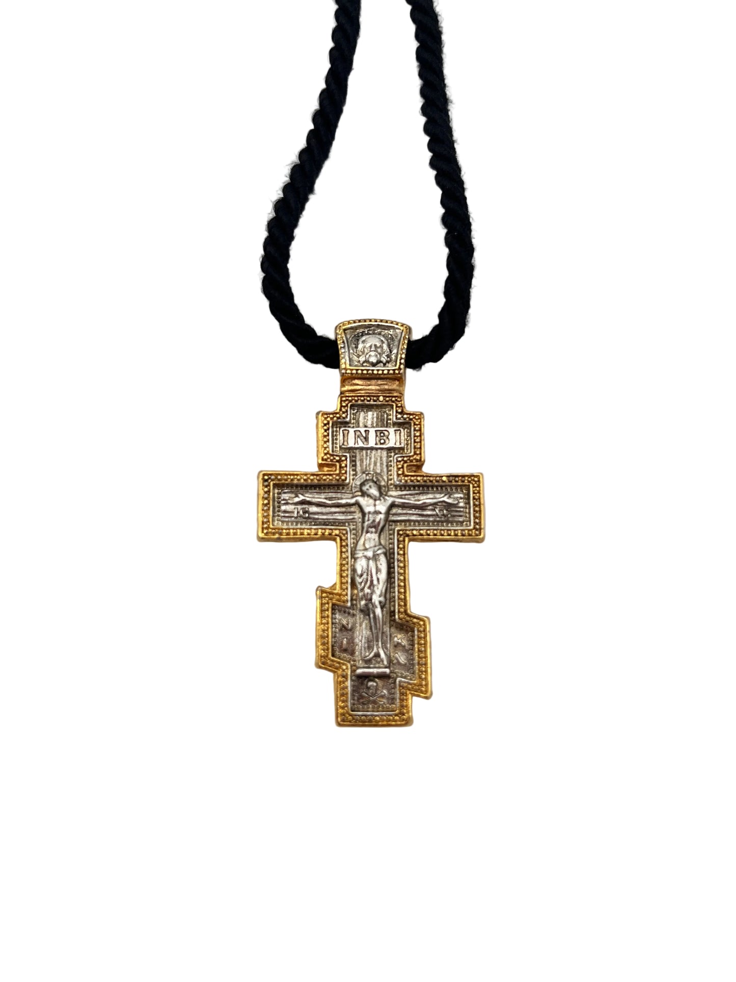 Pendant Cross 10 (on Wrapped Cord) zoom
