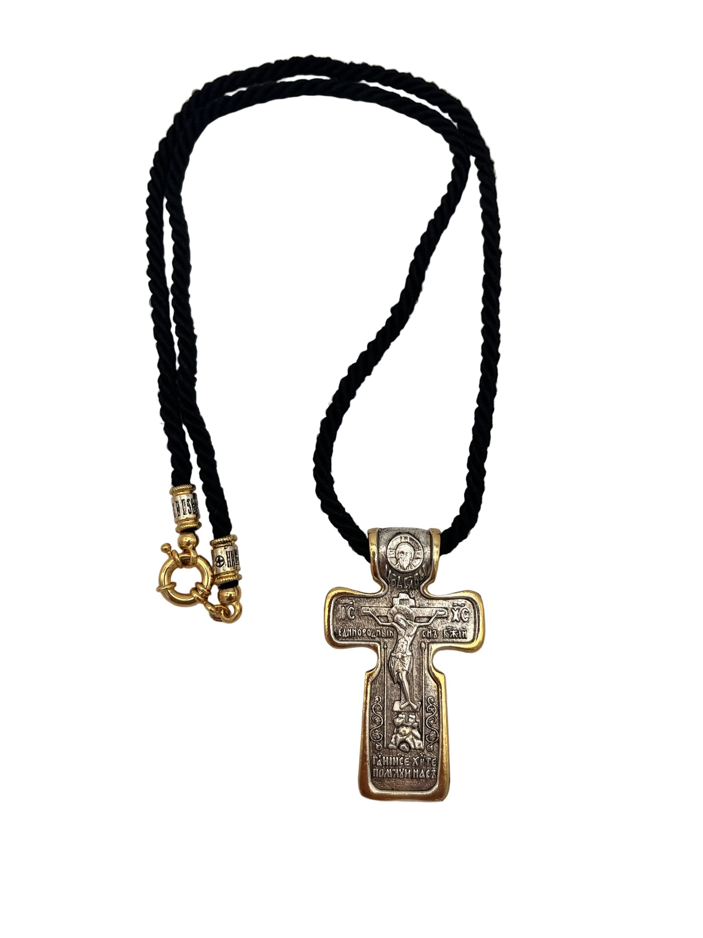 Pendant Cross 11 (on Wrapped Cord)