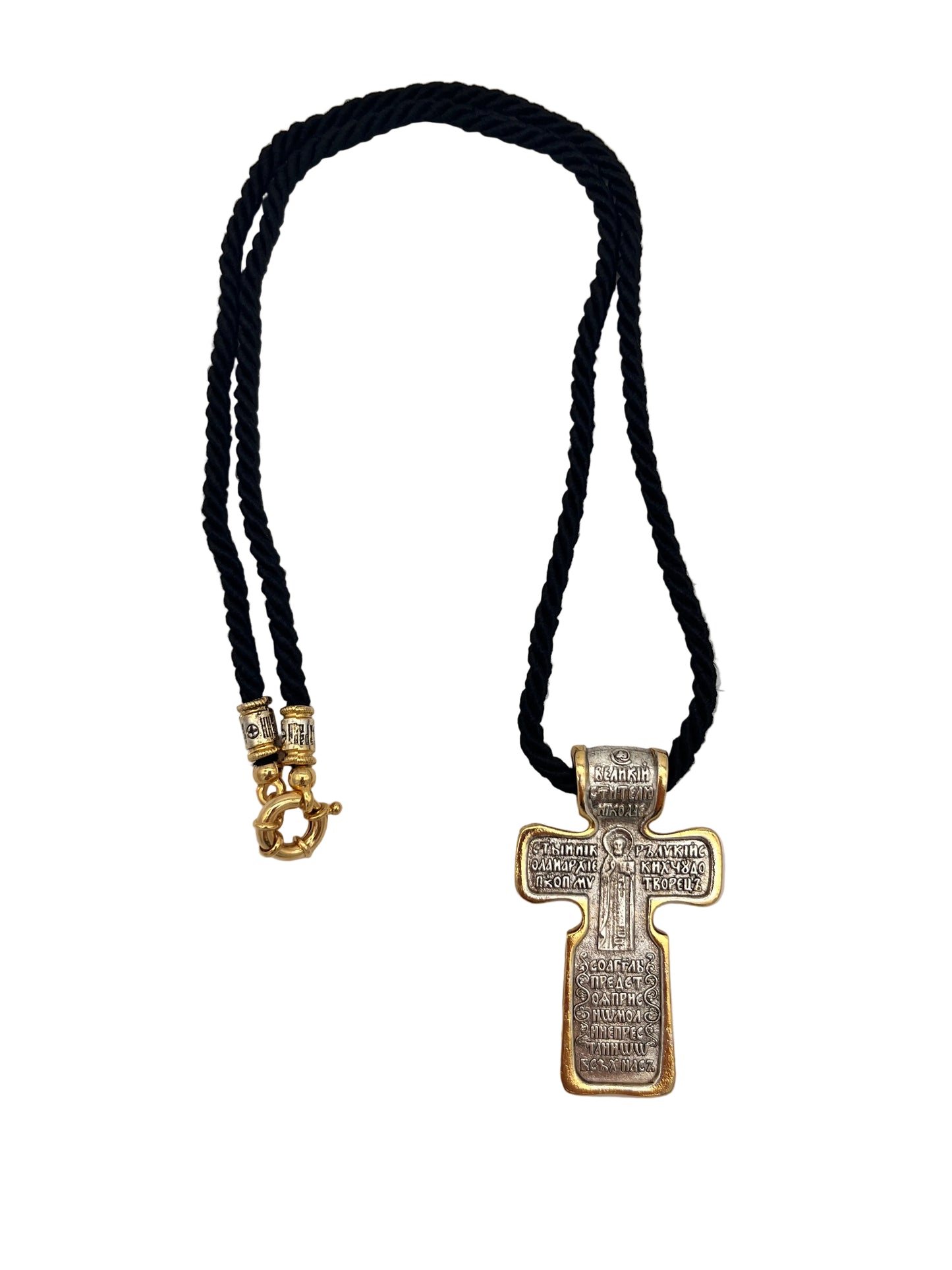 Pendant Cross 11 (on Wrapped Cord) back