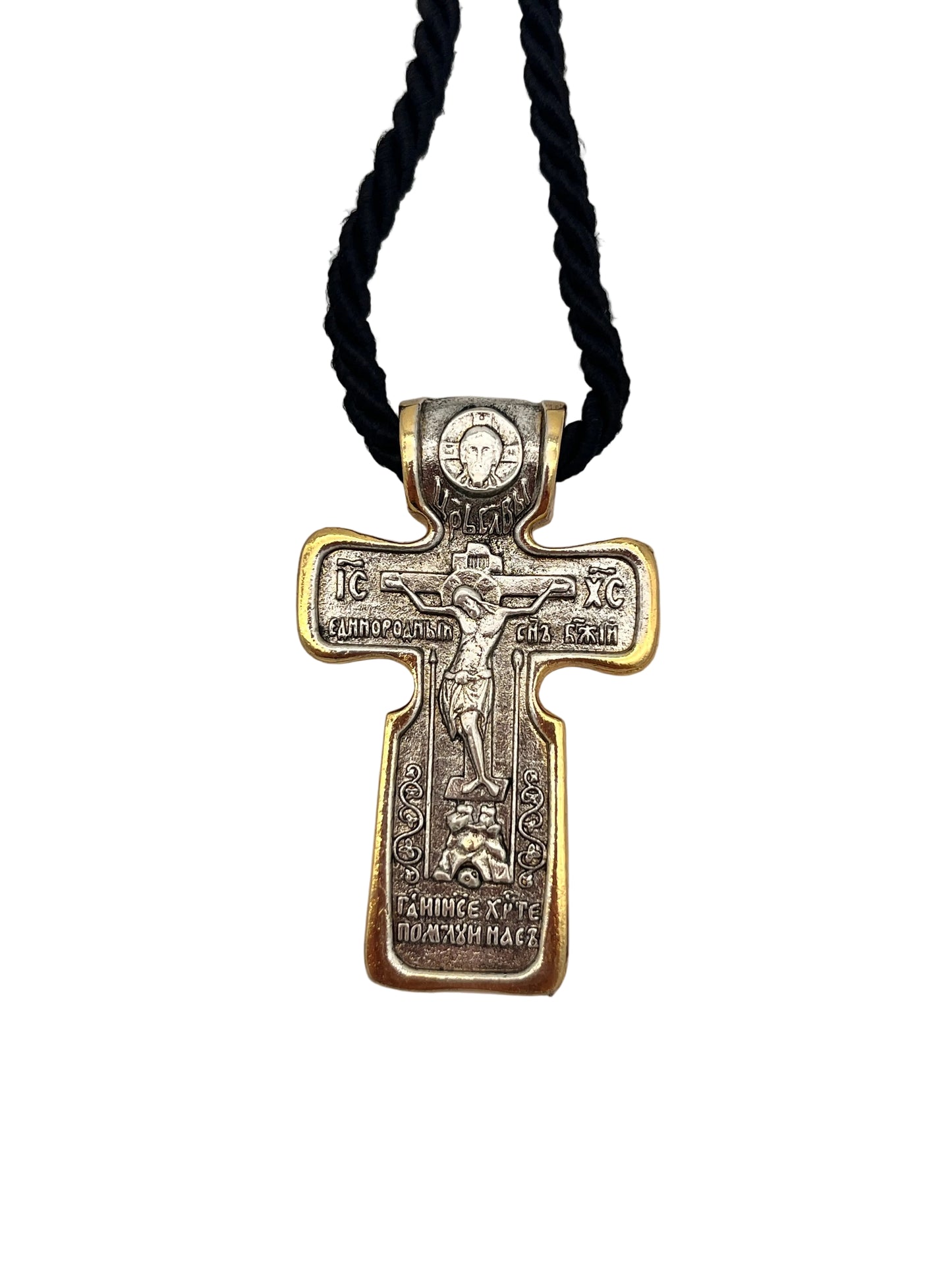 Pendant Cross 11 (on Wrapped Cord) zoomed