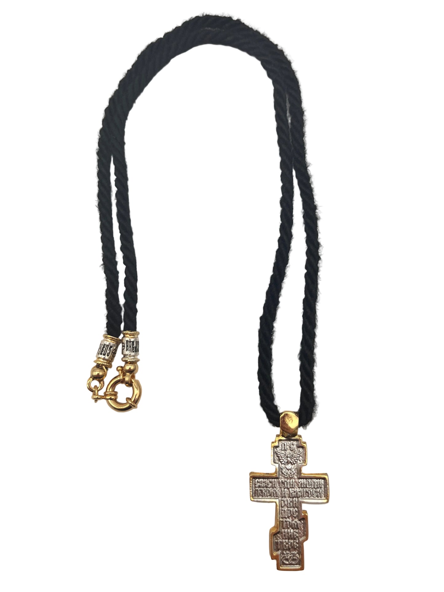 Pendant Cross 12 (on Wrapped Cord) back