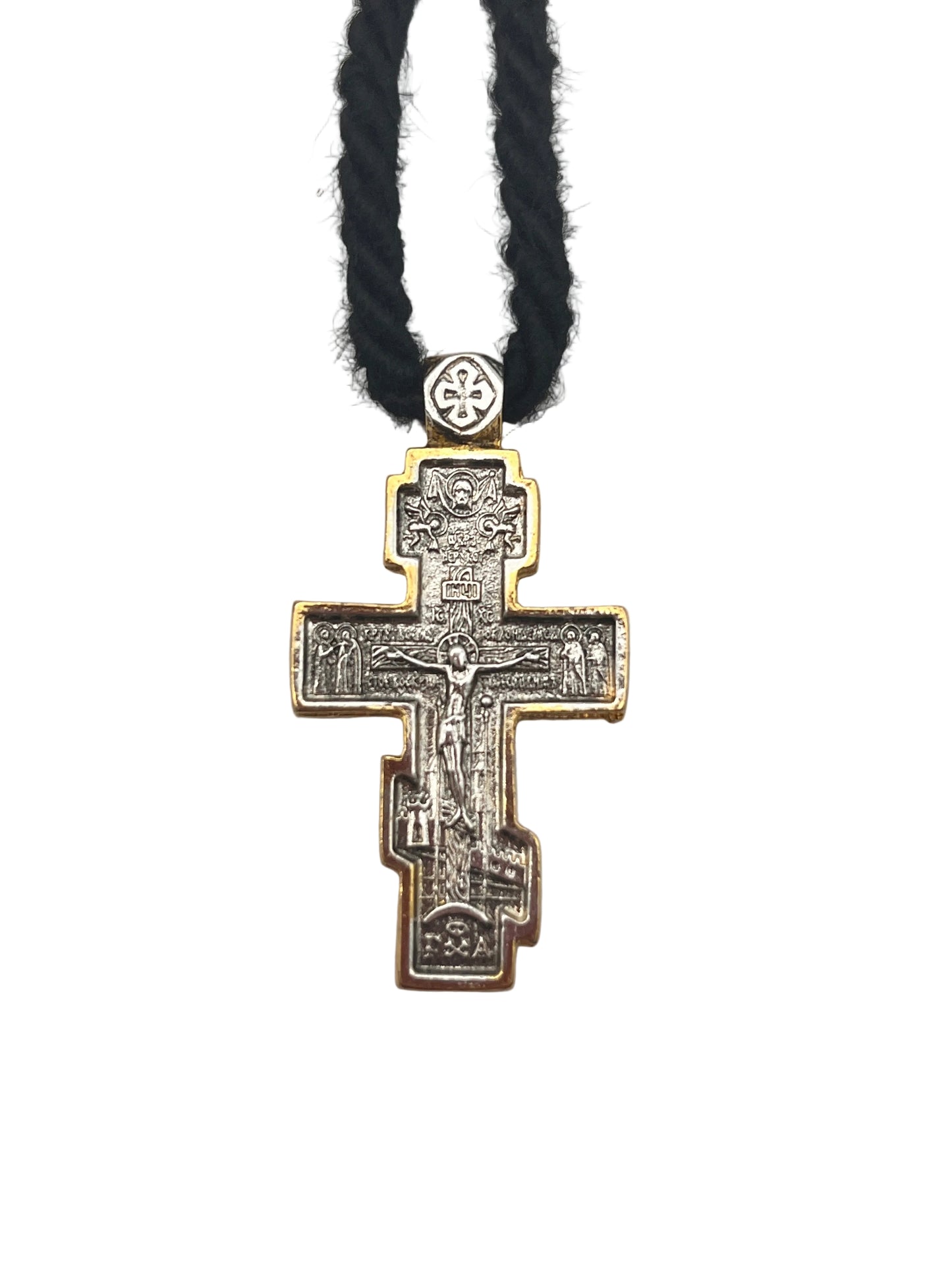 Pendant Cross 12 (on Wrapped Cord) zoomed