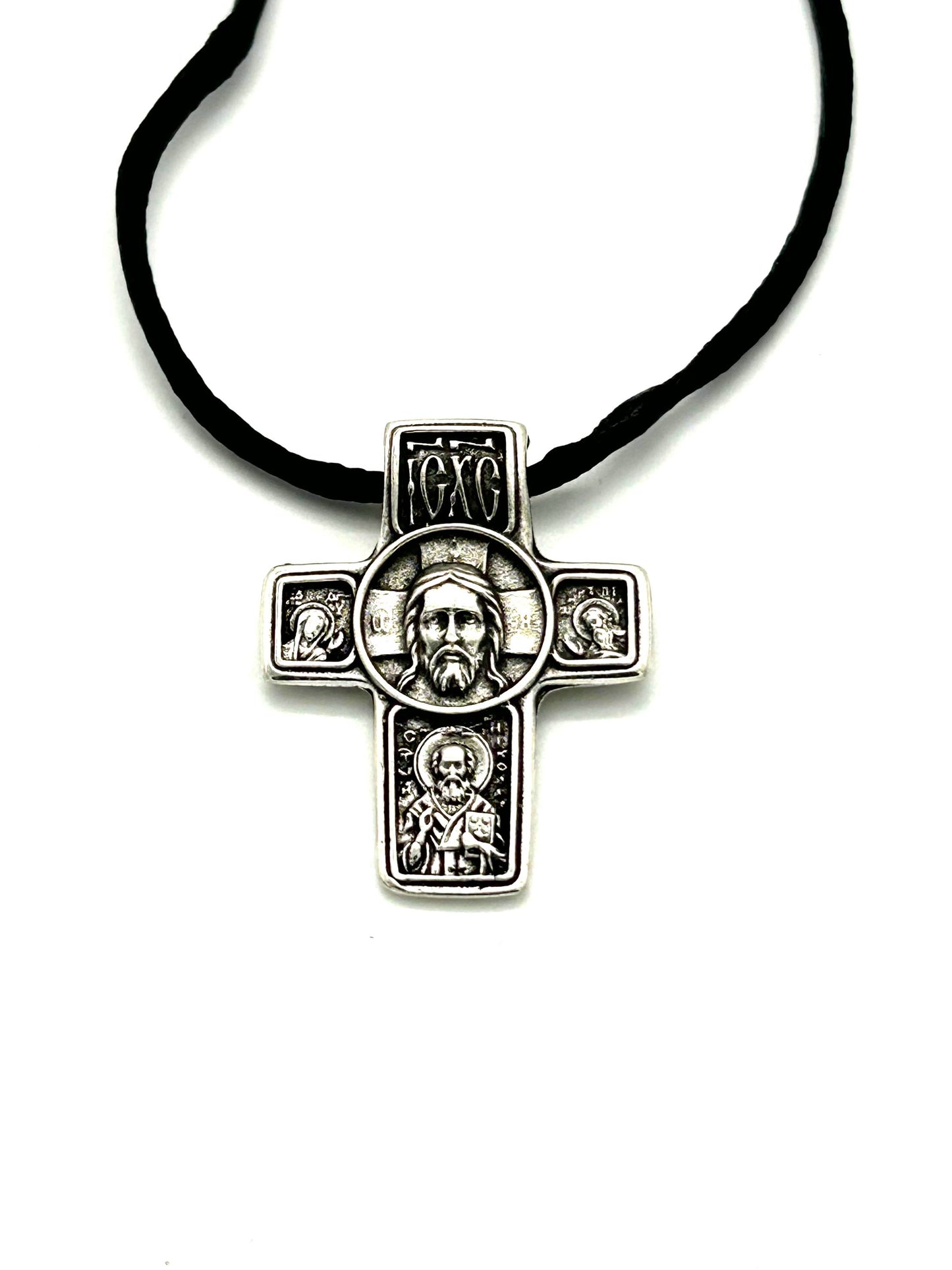 Pendant Cross 06 (with Icon of Face of Christ)