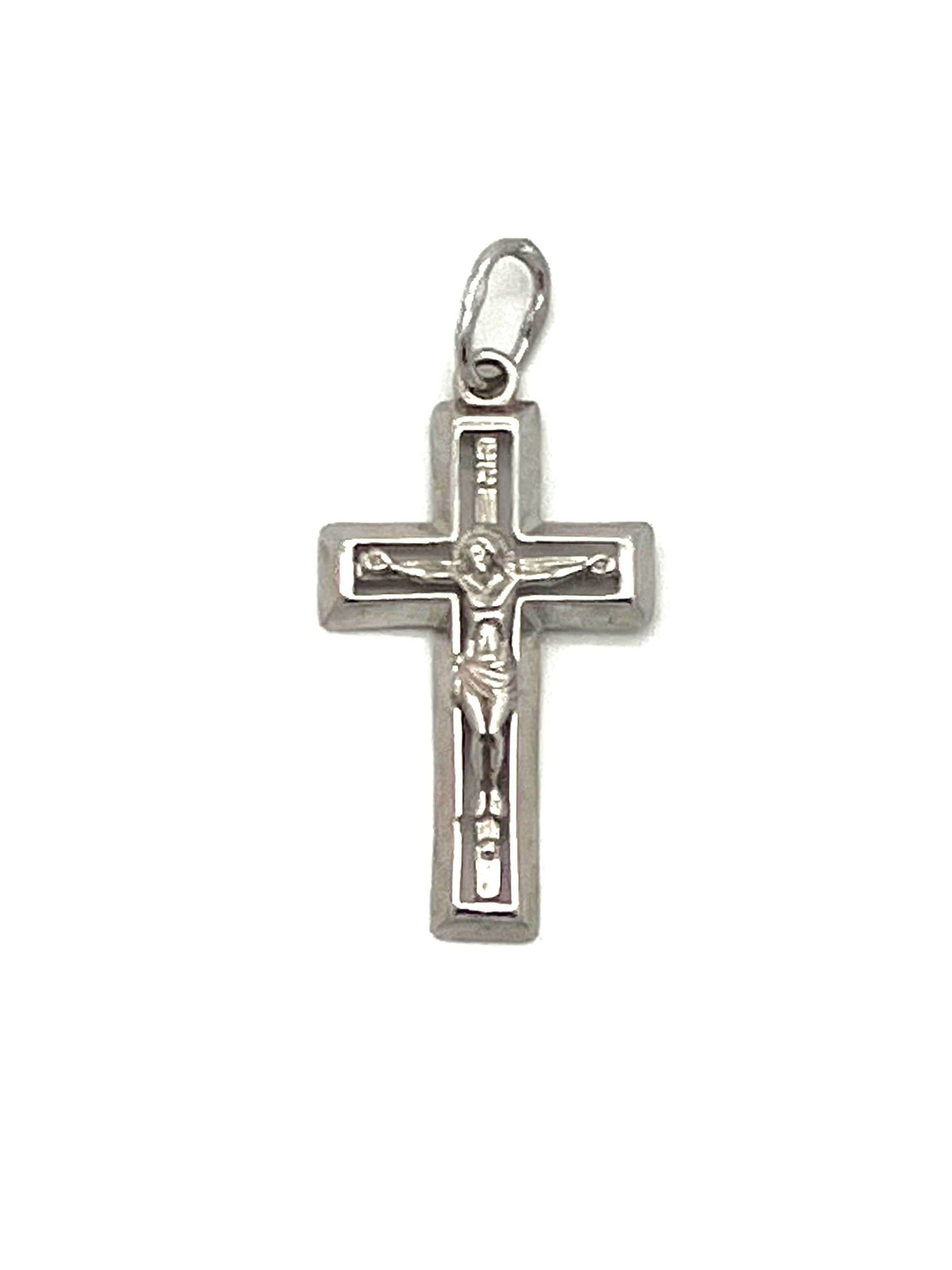 Sterling Silver Cross - Style No. 605 (with Icon of Crucifixion)