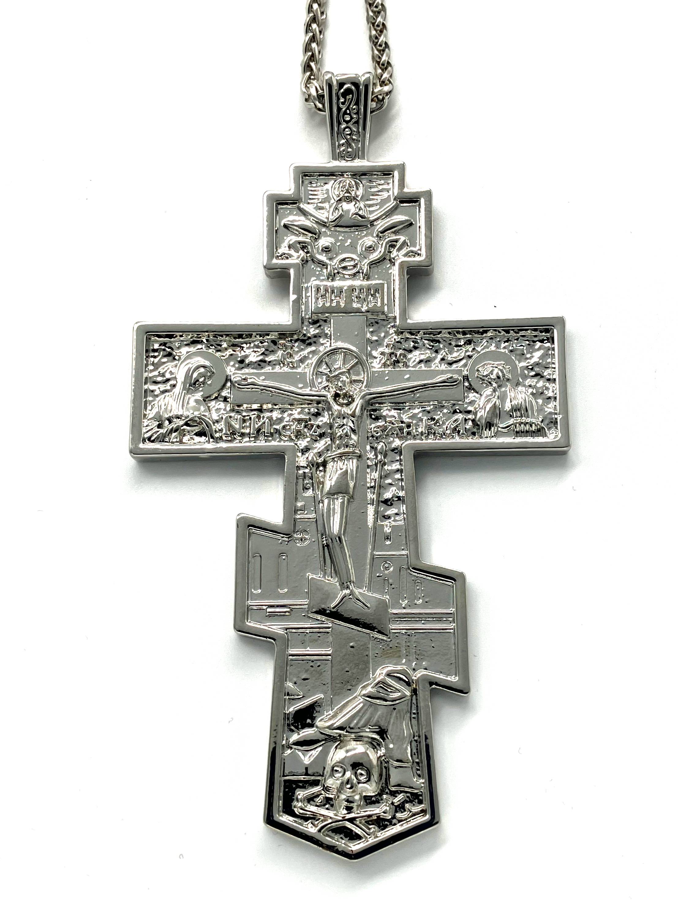 Silver Pectoral Cross - Style No. 2 – Holy Trinity Church Supplies