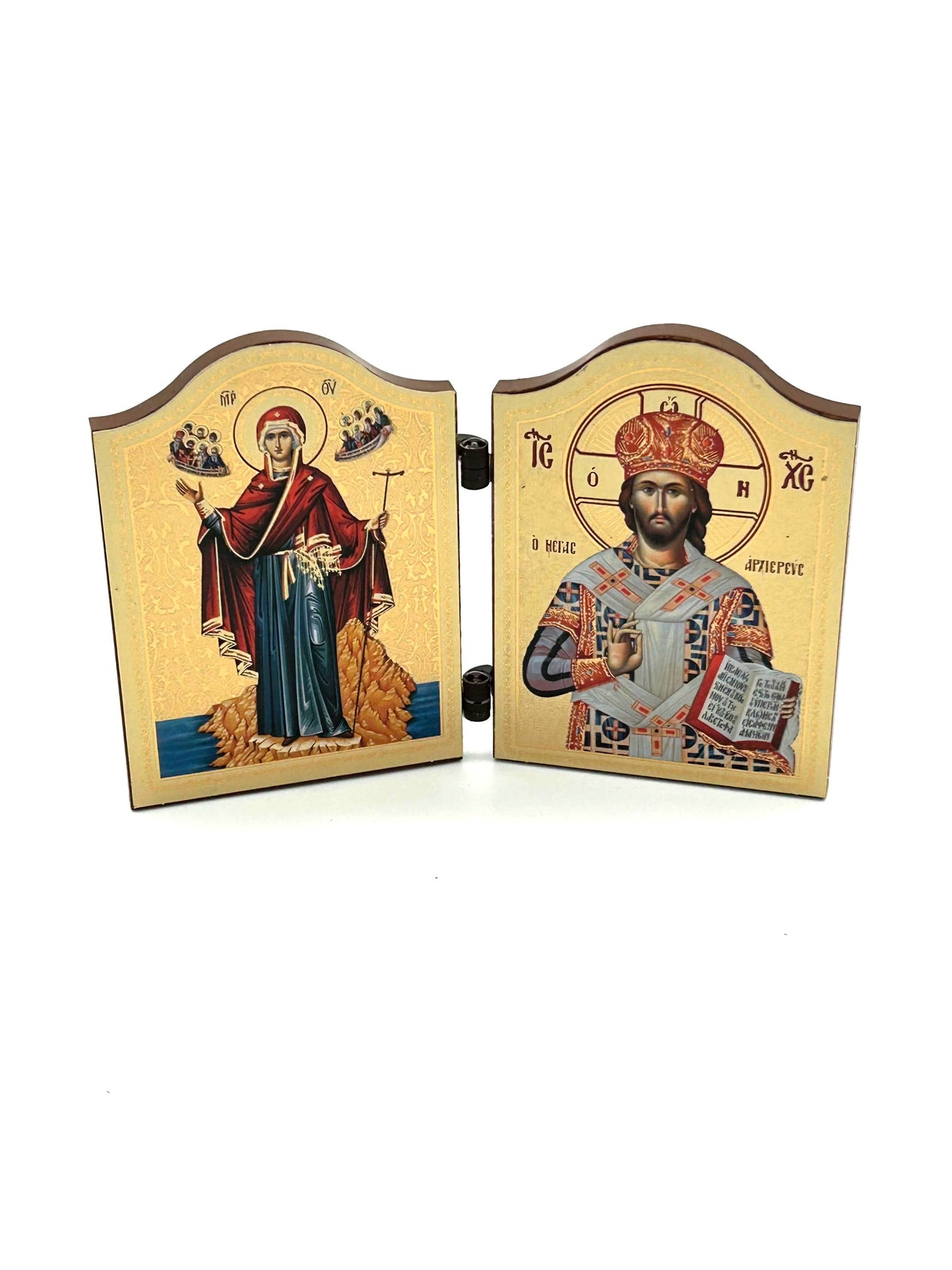 Small diptych 02 (Theotokos and Savior)