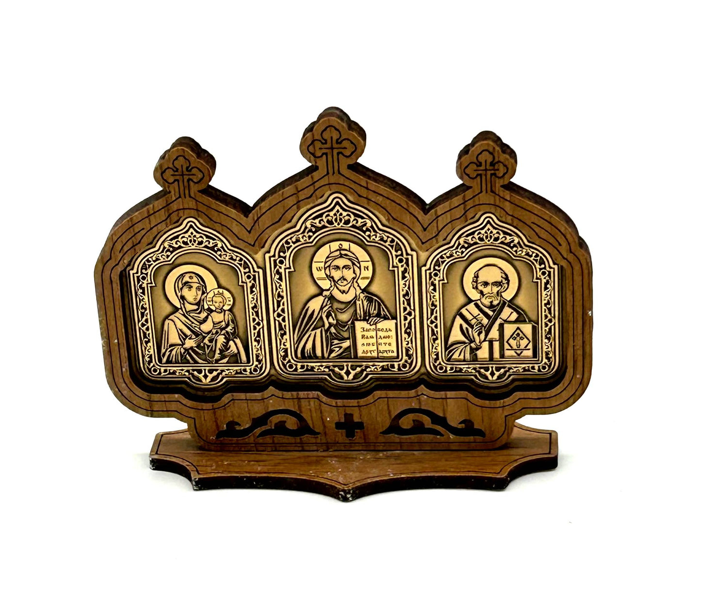 Small Triptych 01 (Christ, Theotokos and St. Nicholas)