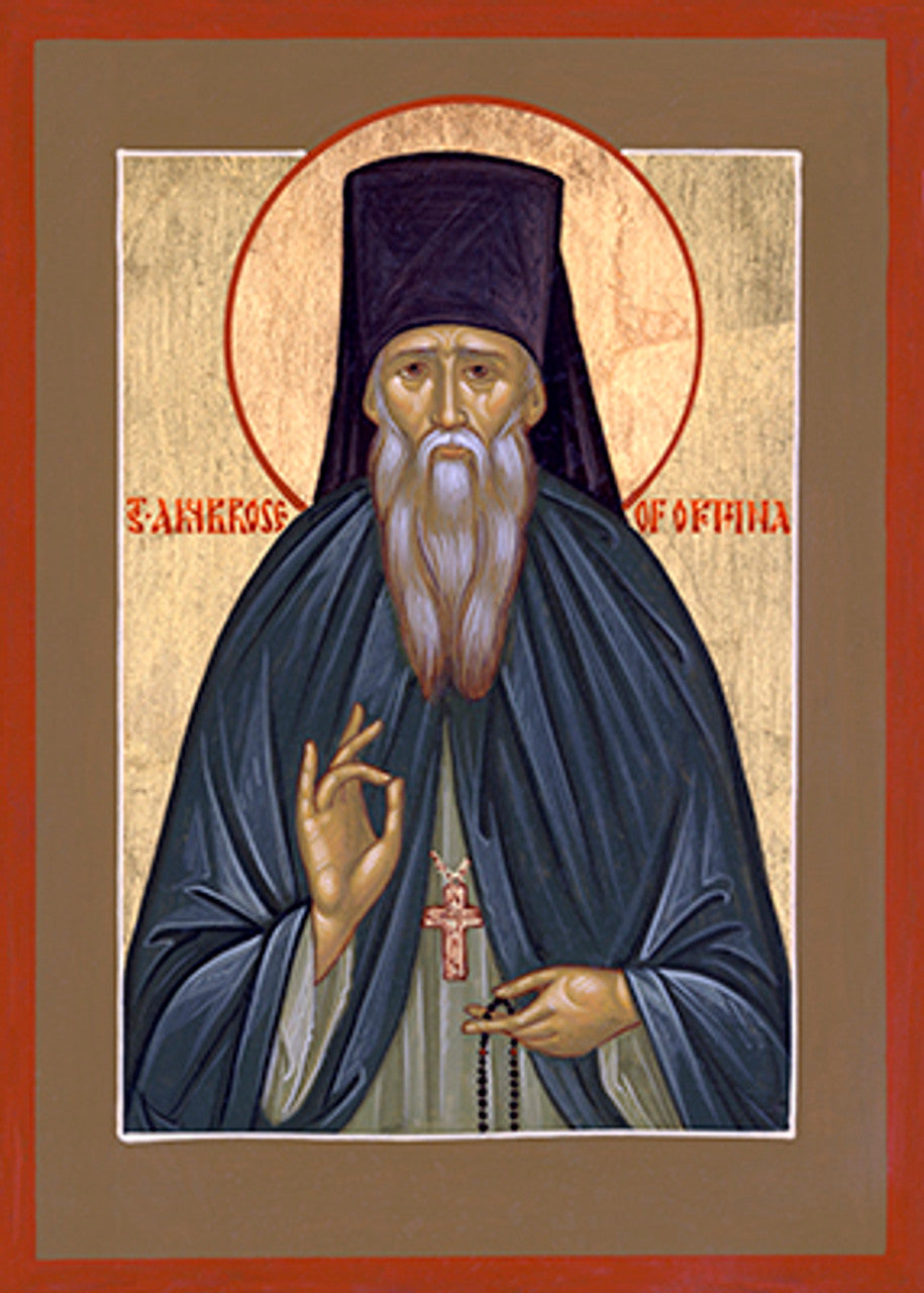 St. Ambrose of Optina 1 (English) Made-To-Order Icon