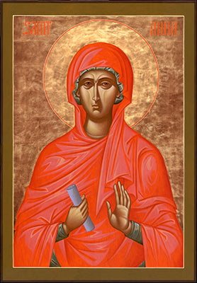 St. Anna the Prophetess 1 (English) Made-To-Order Icon