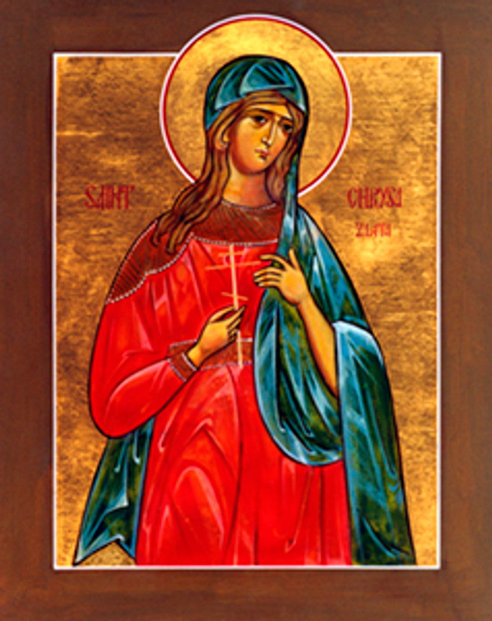 St. Chrysa (Zlata) of Meglen (English) Made-To-Order Icon