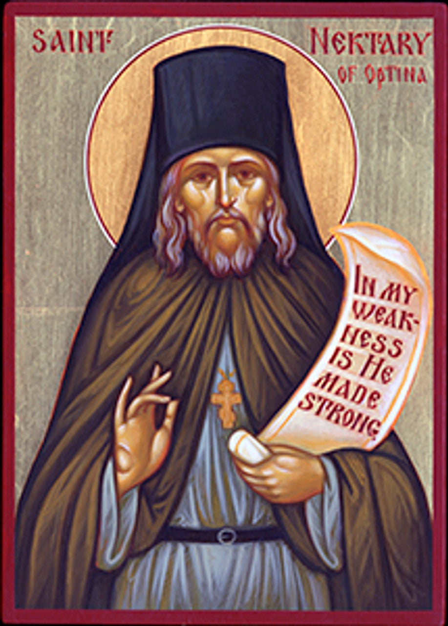 St. Nektary of Optina 1 (English) Made-To-Order Icon
