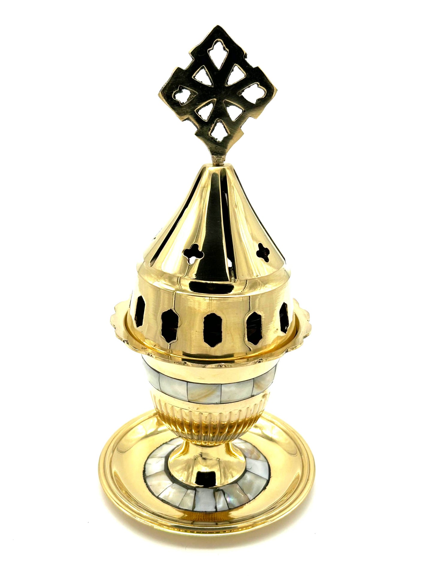 Standing Lampada 25 (Brass with White Stones)