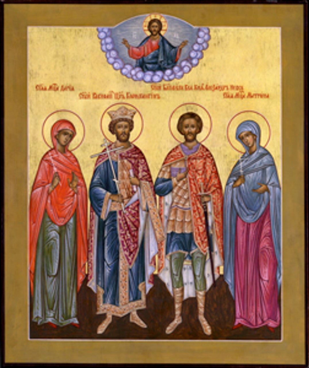 Sts. Alexander Nevsky, Constantine, Daria, and Matrona Made-To-Order Icon