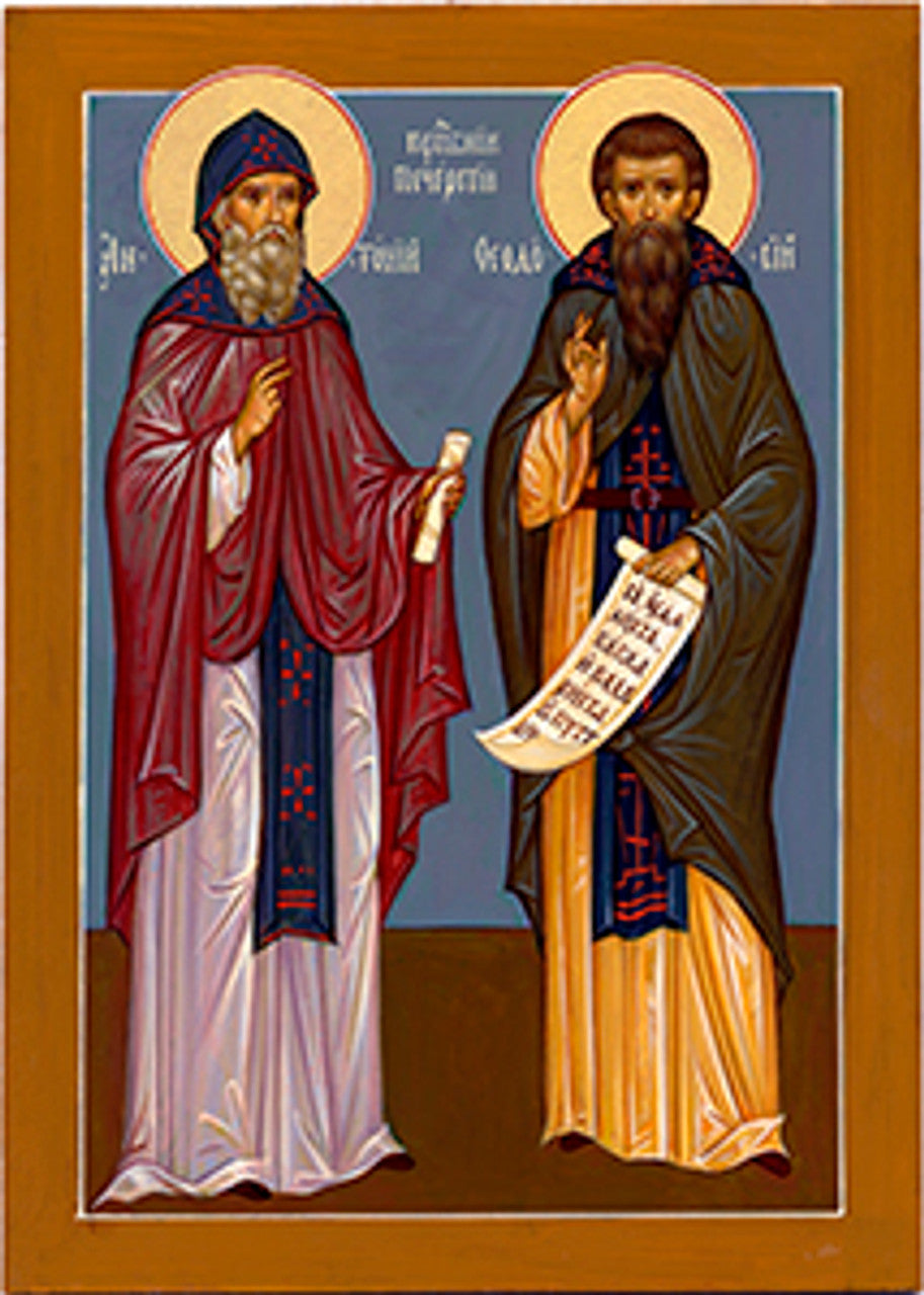 Sts. Anthony and Theodosius of the Kiev Caves Made-To-Order Icon