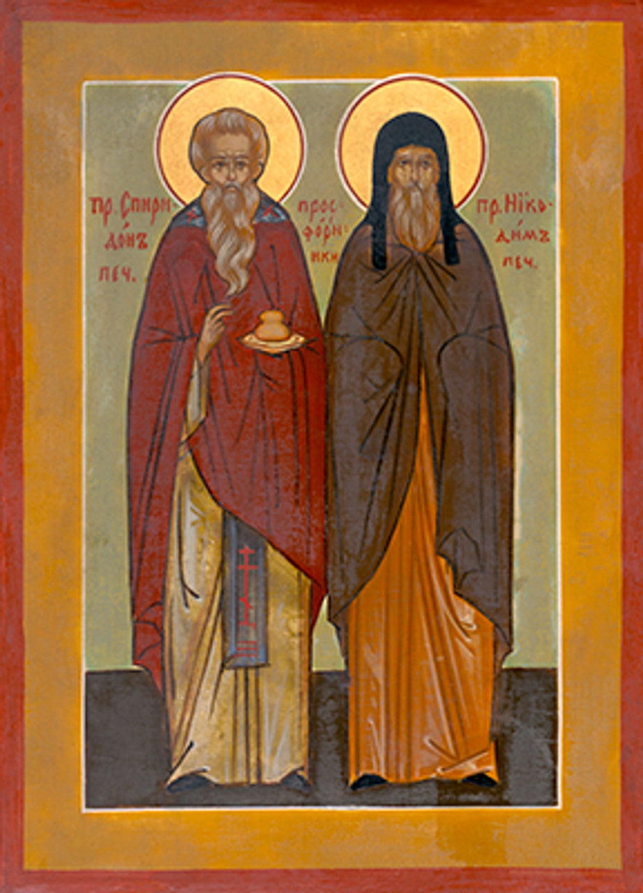 Sts. Spyridon and Nicodemus Prosphora Bakers 1 Made-To-Order Icon