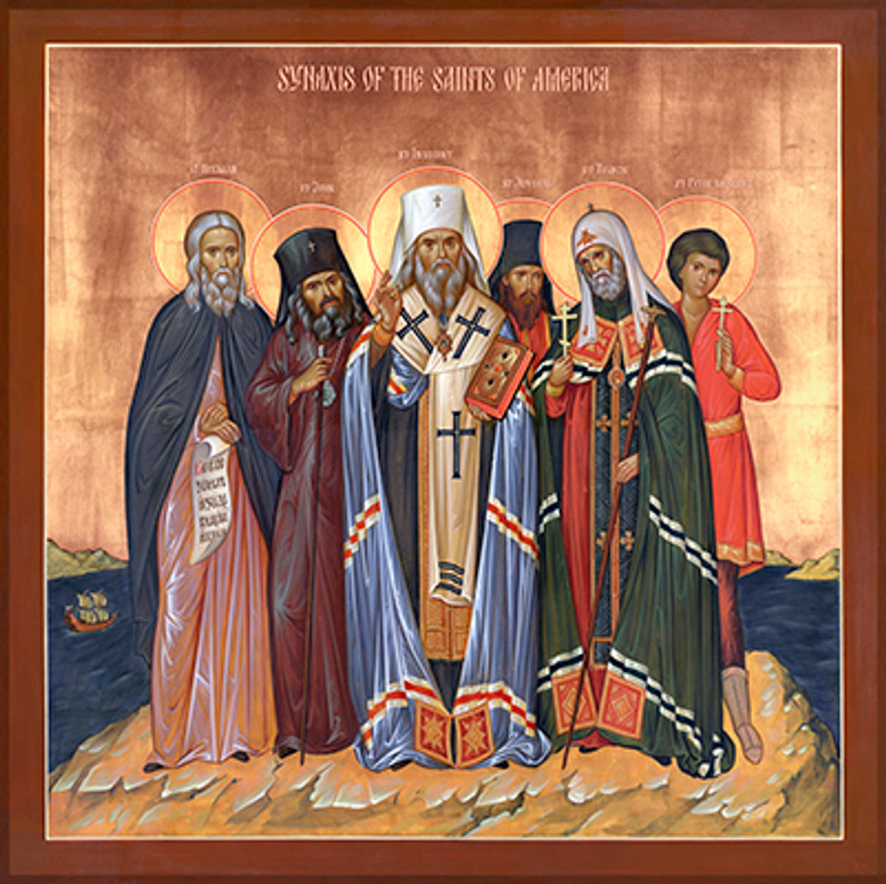 Synaxis of the Saints of America Made-To-Order Icon