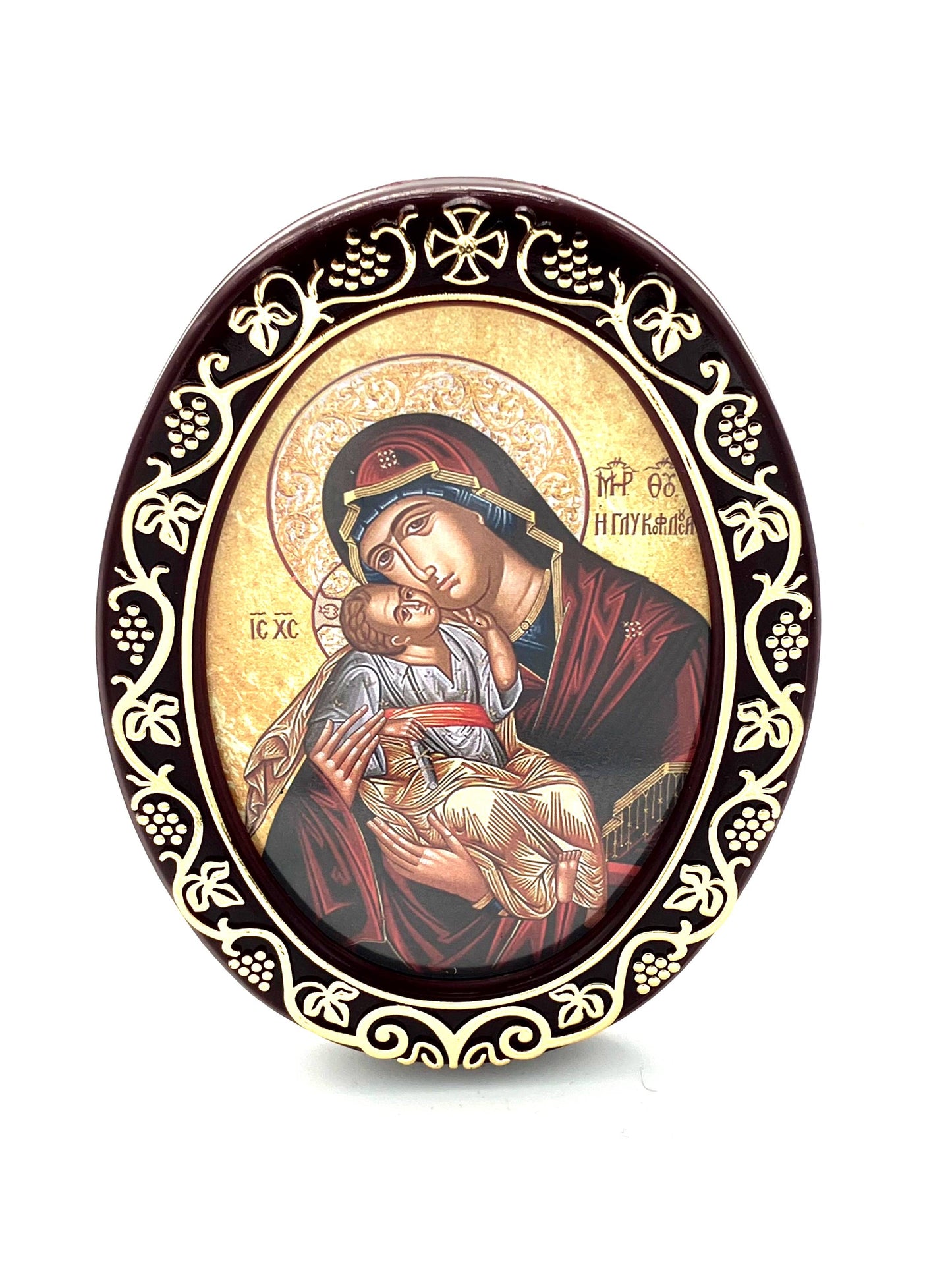 Theotokos - Standing Oval Icon - Style No. 1