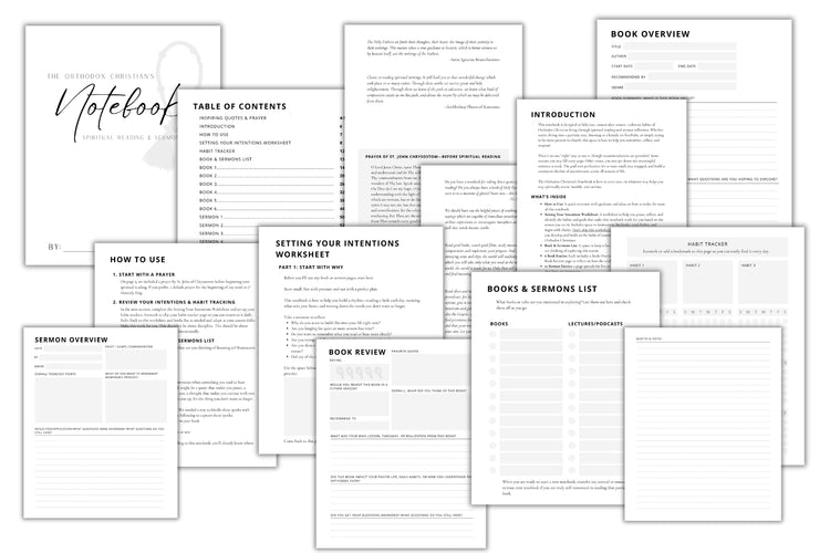 The Orthodox Christian's Notebook