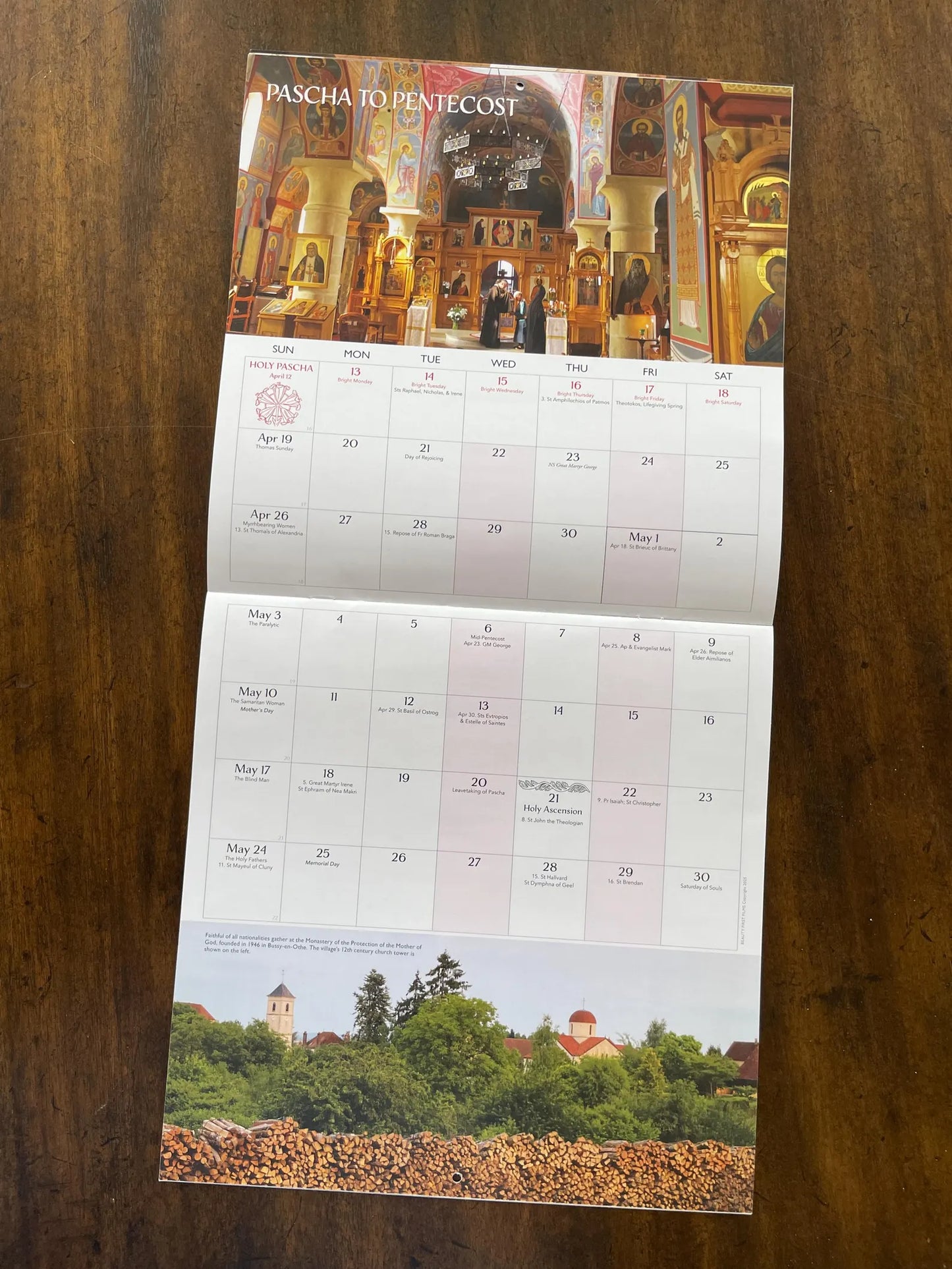 Calendar of Liturgical Seasons 2026 (Julian version, old calendar)