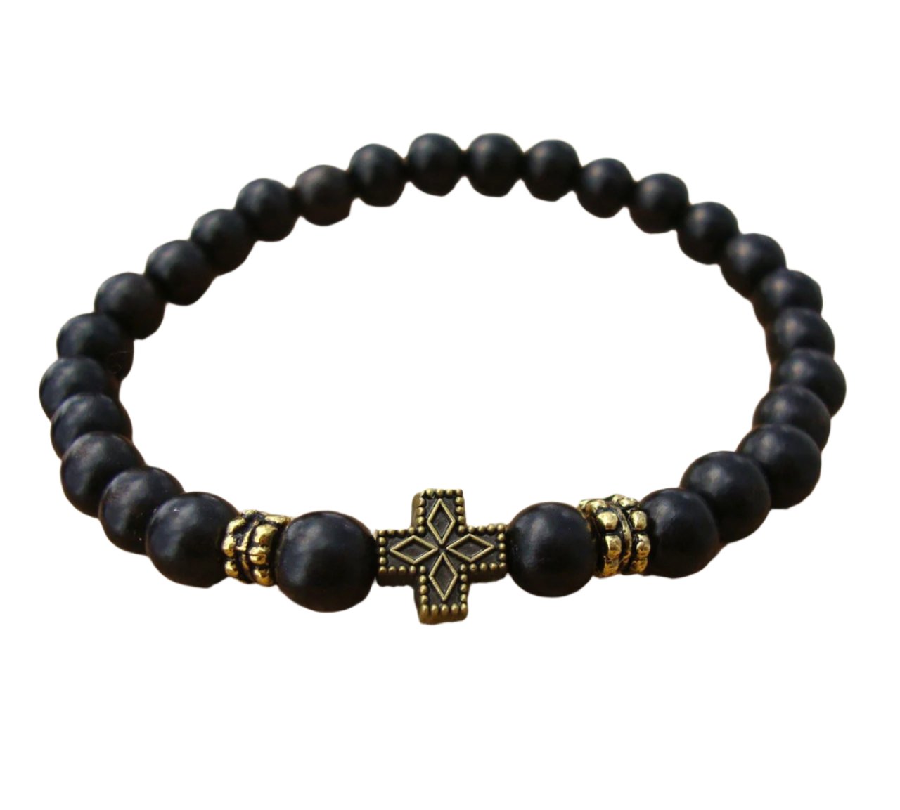 Black Ebony Wrist Prayer Rope with Accents