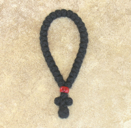 33-knot Prayer Rope w/ Cross and Red Bead