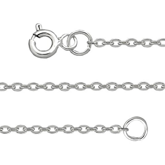 Silver Sterling Chain, Anchor 0.4  mm